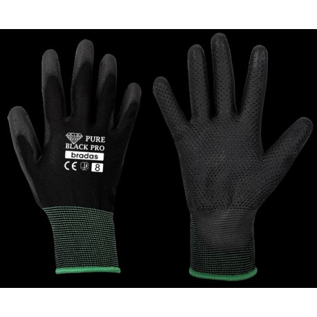 Gloves PURE BALCK PRO PU, size 10