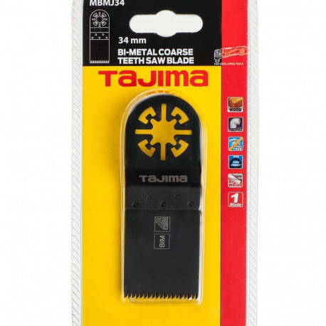 Multitööriista bimetall saetera suure hambaga, sirge 34mm. Puidule