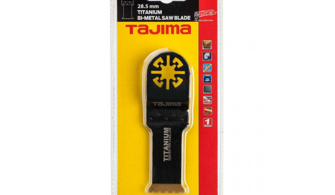 Multitool bimetal saw blade titanium coated, flush cut 28,5mm. For wood, plastic and metal