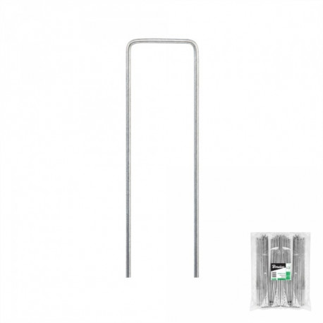 Galvanized metal pin in the shape of "U" width 3cm / height 20cm