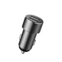 BASEUS high efficiency one to two cigarette lighter x2 80W + car charger 2xUSB 3,1A CRDYQ-01 black