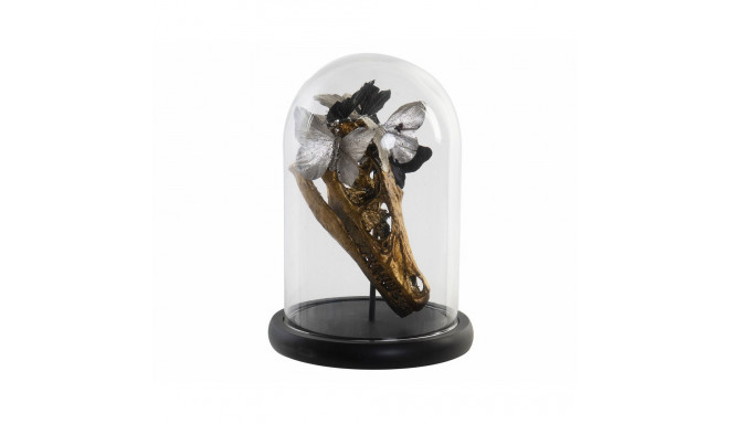 Decorative Figure DKD Home Decor Black Golden Butterflies 17 x 17 x 26 cm