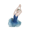 Decorative Figure DKD Home Decor Blue Romantic Ballet Dancer 11 x 6 x 23 cm