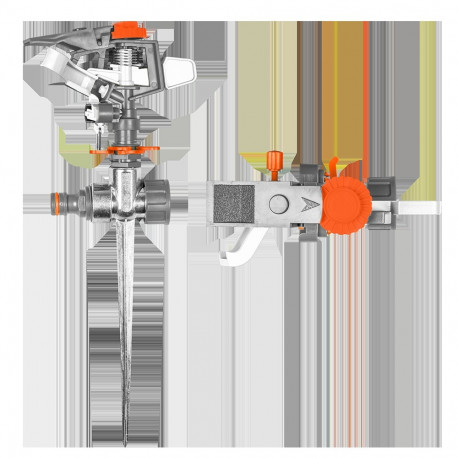 WHITE LINE Pulsating sprinkler on metal spike