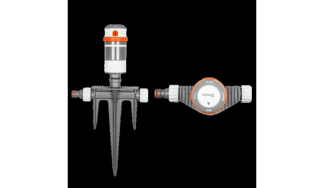 WHITE LINE 4-pattern gear drive sprinkler on spike