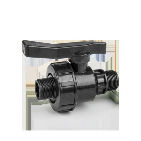 PN10 Valve 3/4" male / 3/4" male for PE pipes