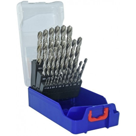 Metallipuuride komplekt 1-13mm, HSS, üleni lihvitud, 25 puuri