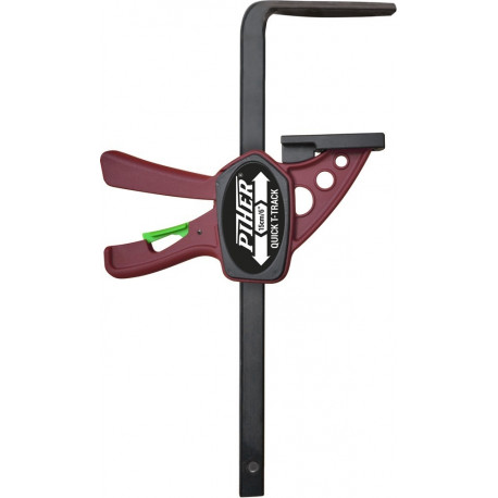 One hand Quick T-Track clamp 7x23cm max 60kg for tracks and work benches
