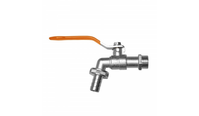 Ball faucet 1/2", 3/4" male outlet with 1/2" hose adapter