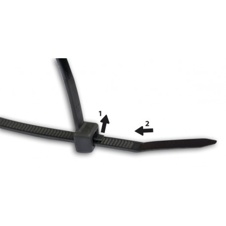 Releasable cable ties 7,6 x 150mm GREEN, 100pcs