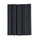 Clips for SOLID screen strips - dark grey