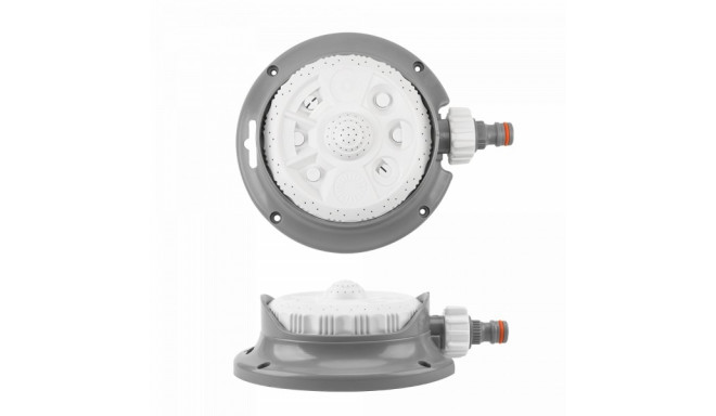 WHITE LINE 8-function sprinkler on base