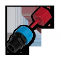 Adapter nõela jaoks, 1/4" väliskeere