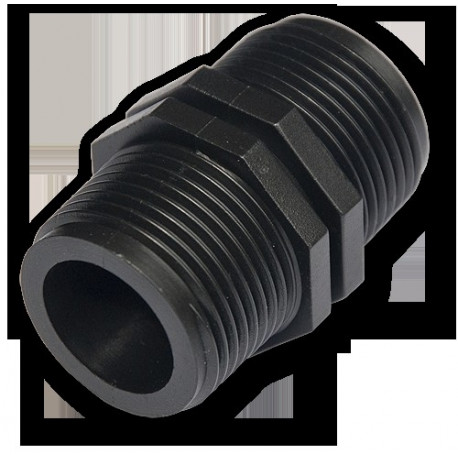 Coupler 2 x 1" male