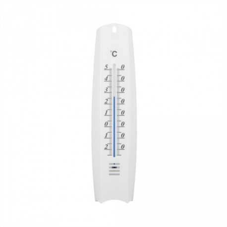 WHITE LINE external thermometer - plastic WHITE