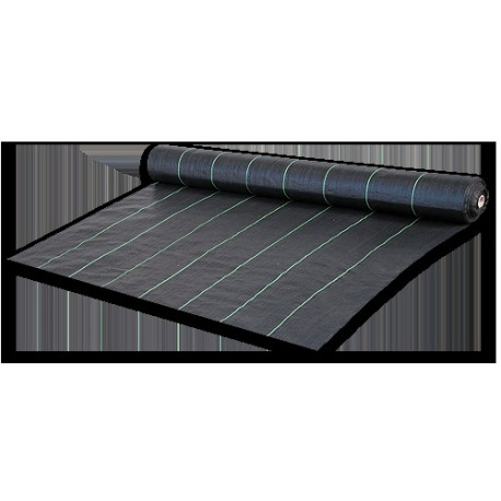Anti-weed woven PP black UV, 70g, 1,6 x100m