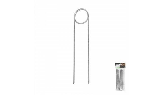 Tsingitud metallist tihvt "O" kujuga 10tk, laius 3,5cm / kõrgus 20cm
