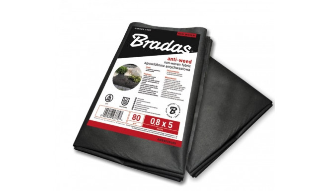 Anti-weed non-woven 80g/m² black, 0,8m x 5m