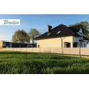Šviesiai pilka tvoros juosta 19cm x 35m, 450g/m² Bradas