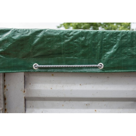 Guma elastinė „Bungee Cord Hook“ - 8 mm x 50 m, pilka