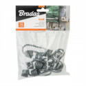 Kablys plieninis „Bungee Cord Hook“ pilkas (10 vnt.)