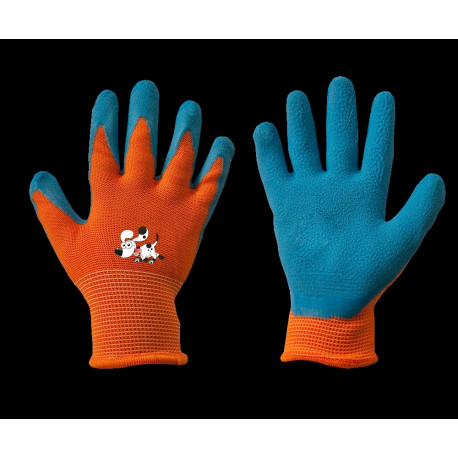 Gloves ORANGE latex, size 6