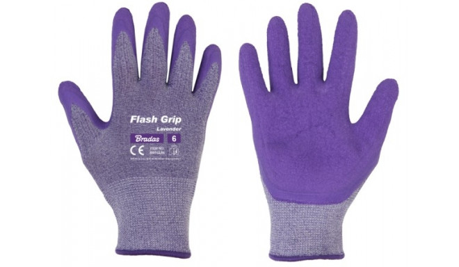 Перчатки защитные FLASH GRIP LAVENDER 8