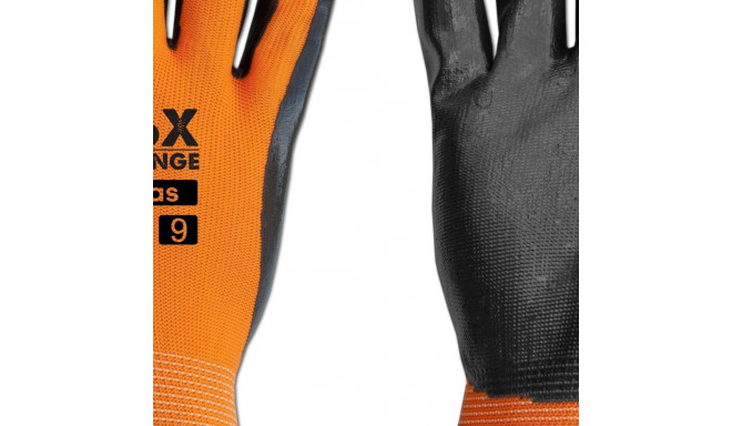 Gloves NITROX ORANGE NITRILE, SIZE 11