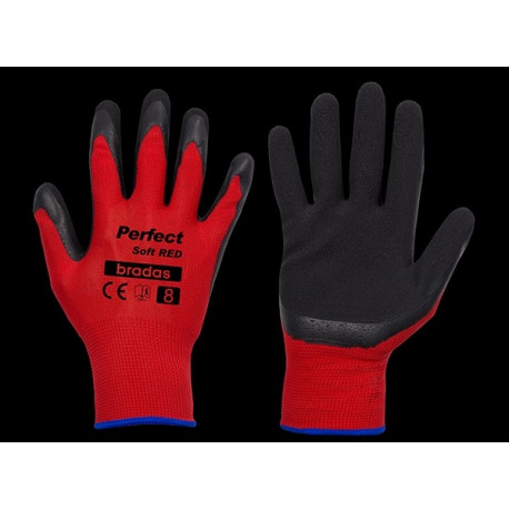 Gloves PERFECT SOFT RED latex, size 11