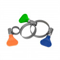 Stainless zebra hose clamp 25-40mm with butterfly key