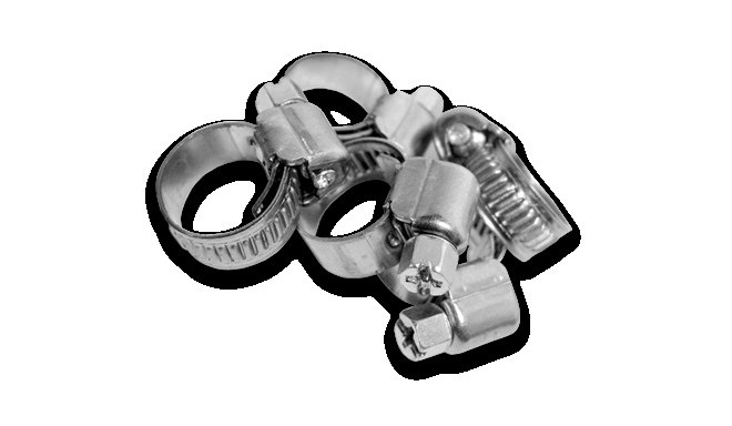 Stainless zebra hose clamp MICRO 10-19mm