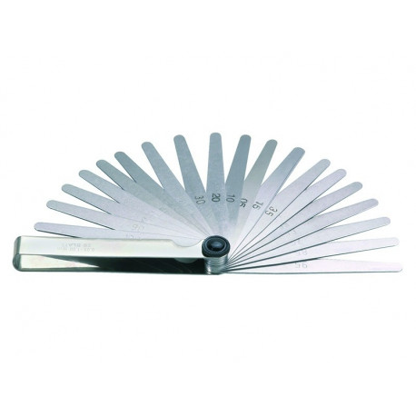 Professional feeler gauge 0,05-1,0mm with 20 blades