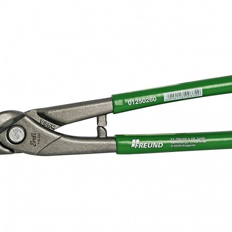Straight cutting snips, cut right, Ideal HRC 56, 260 mm