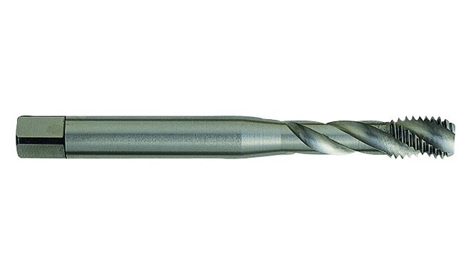 HSSE DIN machine tap Spiral flute 35° F 1/4