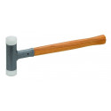 Dead blow soft faced nylon hammer, Ø 32 mm, 600g, Hickory handle