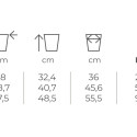 Plant Pot RING ø38cm x h32, cappuccino