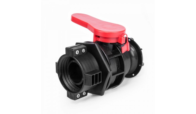 IBC ball valve GW S60x6 with an outlet Camlock Type A 2" with a cap