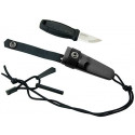 "Morakniv® Eldris Neck Knife Black, Fire Starter Kit"