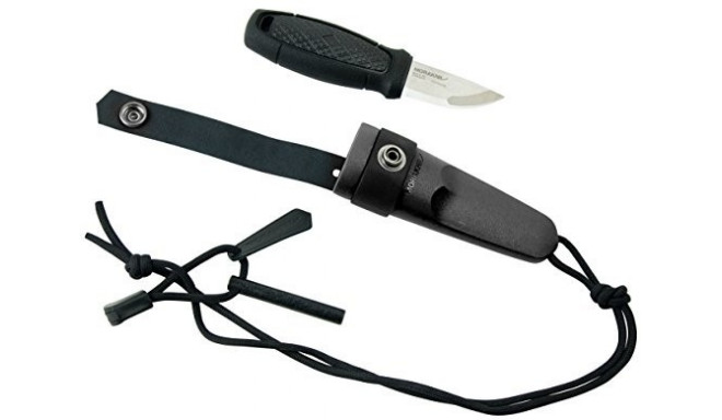 Matkanuga koos süütepulgaga Morakniv Eldris Fire starter komplekt, must