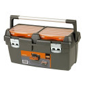 Plastic tool box PTB50 500x295x270mm 27L metallic latches