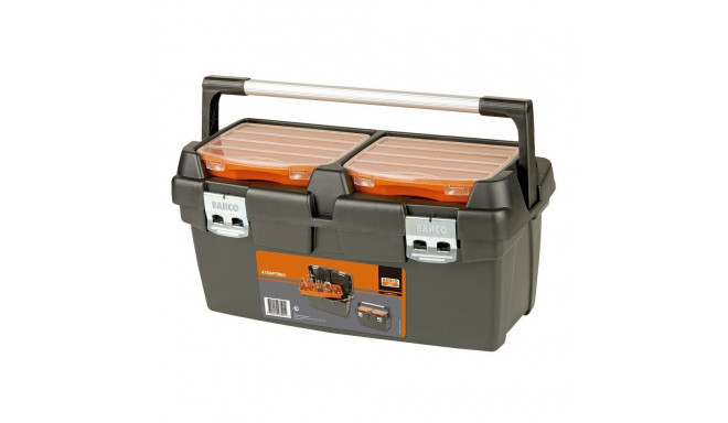 Plastic tool box PTB50 500x295x270mm 27L metallic latches