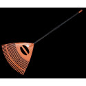 26-tine leaf rake, metal handle