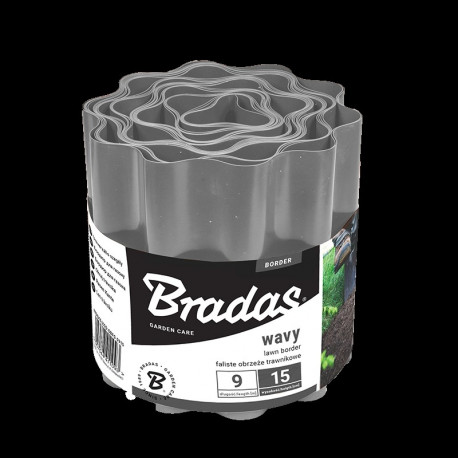 Muruääris laineline Bradas, hall 15cm