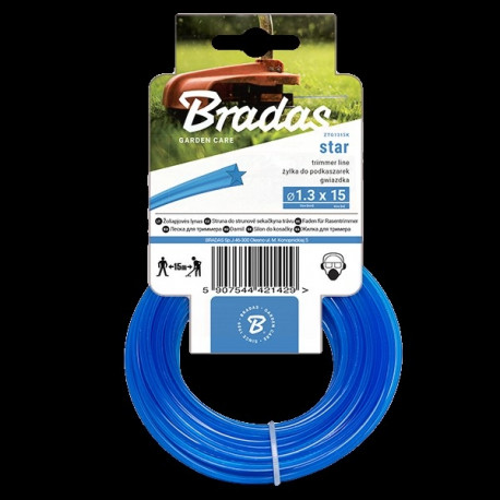 TRIMMER line, star 2,4mm x 100m - card