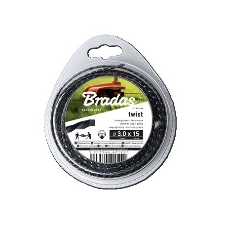 Trimmer line TWIST 2,0mm x 15m - blister