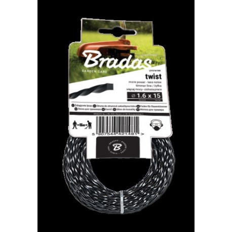 Trimmer line TWIST 2,4mm x 15m - card