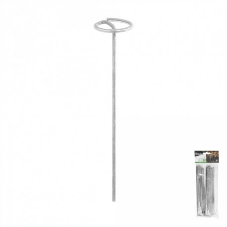 Tsingitud metallist tihvt "G" kujuga 20tk, laius 3cm / kõrgus 15cm