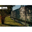 Garden fence screen strip 4,75cm x 35m, 450g/m² brown