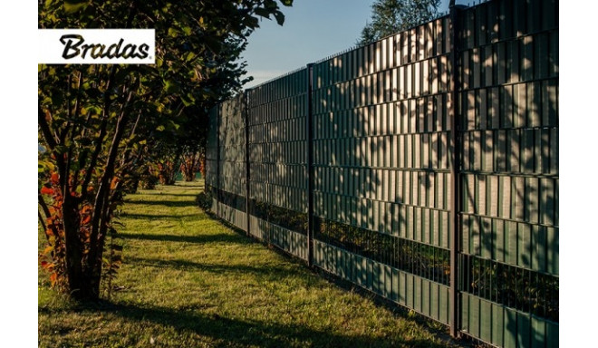 Tvoros ir balkono juosta - 4,75 cm x 35 m + 20 laikiklių, šviesiai pilka RAL7040