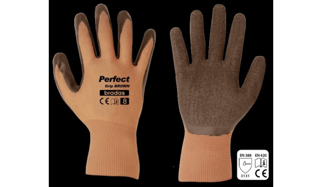 Kindad PERFECT GRIP BROWN lateks 9